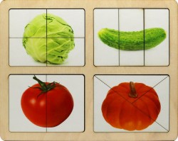 Разрезные картинки овощи 1
