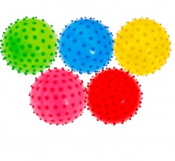 Массажный мячик 10см, цвета микс