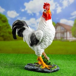 Садовая фигура из полистоуна «Петух» большой 38×19×53 см