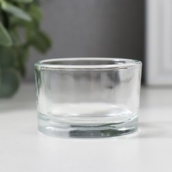 Подсвечник стеклянный для чайных свечей d 4,5 см