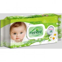 Влажные салфетки FreshLand детские 120 шт