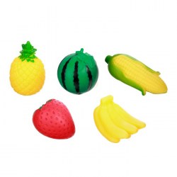 Набор игрушек для ванны Овощи-фрукты, 5 шт.