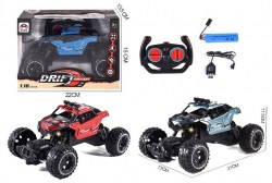 Машина ROCK 1:18 на РУ (свет) металл,3 цвета, в коробке