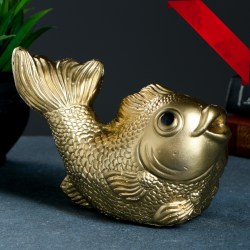 Копилка статуэтка золотая рыбка  20х12х15см