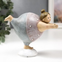 Фигурка полистоун Пышечка - асана 13×8.5×15 см