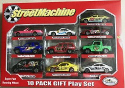 Набор спортивных машин (10 штук) в коробке