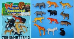 Набор животных Африка (12шт) в пакете