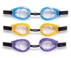 Очки для плавания игровые 3 цвета, 3-8 лет