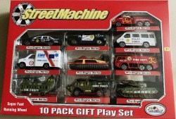 Набор машин специальных служб (10 штук) в коробке