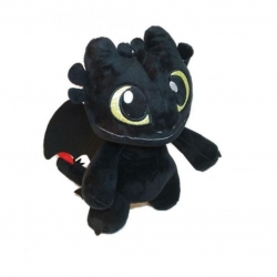 Мягкая игрушка брелок Беззубик черный 15 см