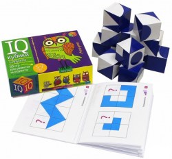 Айрис. IQ кубики "Силуэты" 50 игр для развития интеллекта