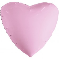 Шар фольгированный 19" Мистик розовый фламинго, сердце	