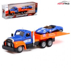 Грузовик металлический Эвакуатор, с машинкой, цвет МИКС