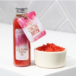 Жемчуг для ванны соляной BEAUTY FOX «Мечты сбудутся!», 75 г, аромат арбуза	