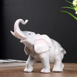 Статуэтка сувенир керамика Серый слон 22 см