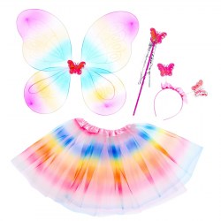 Карнавальный набор Бабочка 3 предмета: юбка, крылья, ободок, жезл