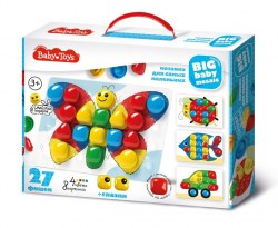 Мозаика для самых маленьких 27 элементов 4 цвета Baby Toys	