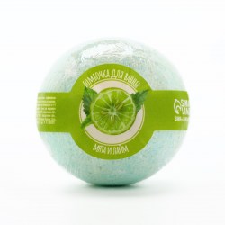 Бомбочка для ванны 120 г аромат мяты и лайма Кладовая красоты