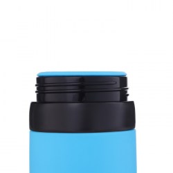 Бутылка для воды силиконовая с трубочкой, 600 мл, 6,5х27 см