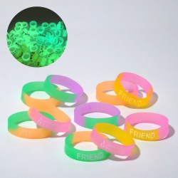 Силиконовое кольцо Светоотражающее, набор 10 шт, цвет 