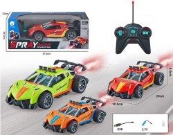 Машина TOPGEAR 1:18 на РУ (свет,пар), 3 цвета, в коробке