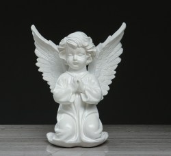 Статуэтка Ангел с крыльями, белая, 38 см