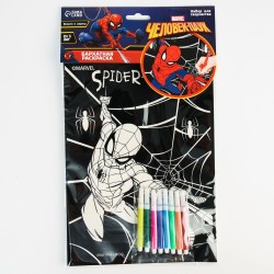 Набор Бархатная раскраска "Герой" Человек паук  