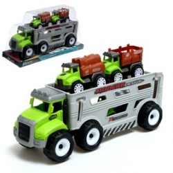 Грузовик инерционный Автовоз 3 машинки в комплекте МИКС