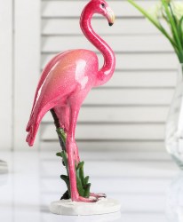 Сувенир  Розовый фламинго 20х12,5х5,5 см