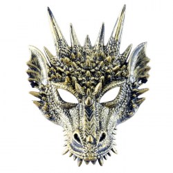 Карнавальная маска Дракон, цвет бронзовый