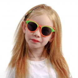Очки солнцезащитные детские Clubmaster, оправа бабочка, стёкла тёмные, МИКС, 13.5 × 13 × 5 