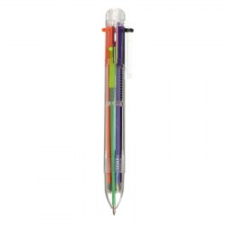 Ручка шариковая, автоматическая, 6-ти цветная