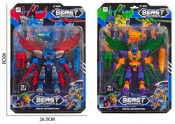 Робот Mechanical beast 2в1 с крыльями, волк/тигр в блистере