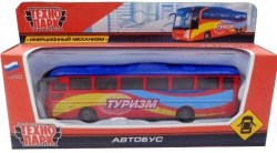 Модель Рейсовый автобус 15 см металлическая инерционная