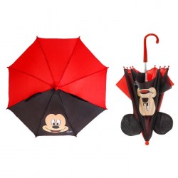 Зонт детский Микки Маус, 8 спиц d=52 см с ушами
