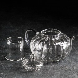 Чайник заварочный со стеклянным ситом Диана 1 л