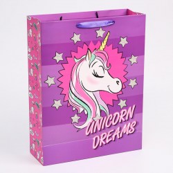 Пакет ламинат вертикальный Unicorn dreams, Минни Маус, 31х40х11 см 