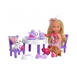 Кукла «Еви» с набором «День рождения питомцев»