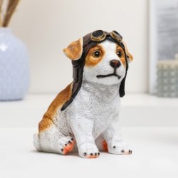 Фигурка полистоун Щенок-авиатор, 14×10×16 см