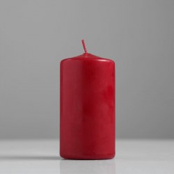 Свеча классическая 5х10 см, бордовая, лакированная