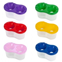 Стакан-непроливайка ПИФАГОР "ЭНИКИ-БЕНИКИ", двойной, ассорти,