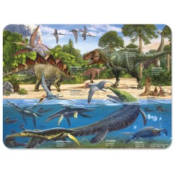 Настольное покрытие для лепки "Динозавры" 43х32 см.