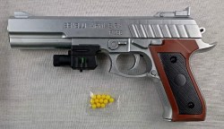 Пистолет (длина 26см) с лазерным целеуказателем в пакете P298-1+