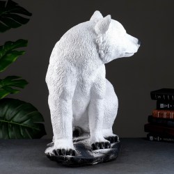 Сувенир статуэтка новогодний Медведь белый 56 см