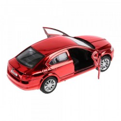 Технопарк модель "Skoda Octavia" хром красный