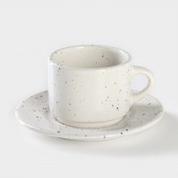 Чайная пара: чашка фарфоровая с блюдцем Veletta, 200 мл, d=15 10167727