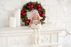 Интерьерная кукла Девочка-снежинка  40см