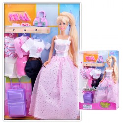 Кукла модница с набором одежды и аксессуаро 29 см	