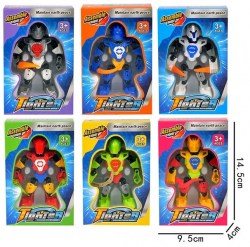 Робот-солдат (10см) шарнирный с оружием, 6 видов, в коробке