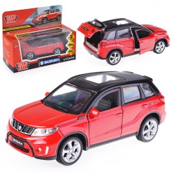 Технопарк. Модель "Suzuki vitara" металл 12 см, двер, багаж, инерц, красный